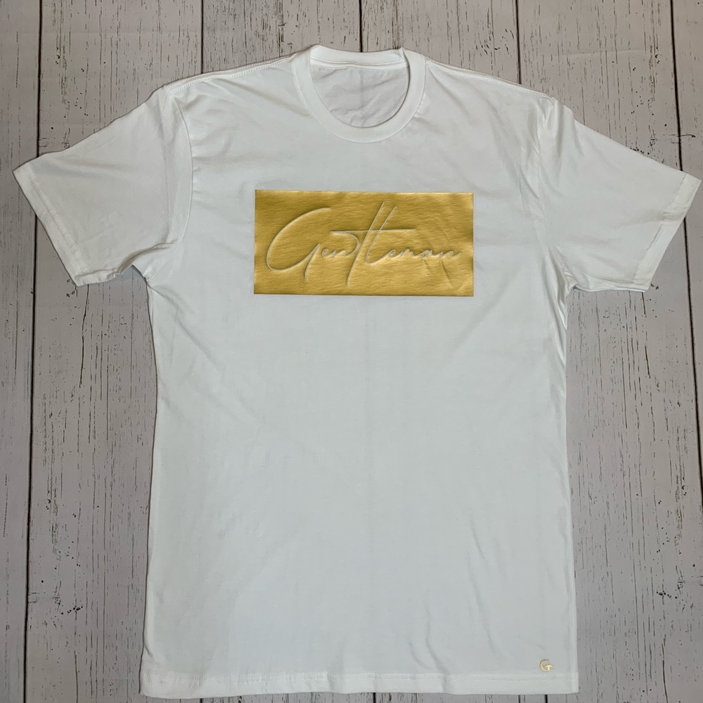 Gentleman Apparels Signature - White w/ Gold